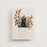 "botanical portrait" - Wedding Invitations in Leather by Kate Ahn - Front