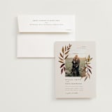 "botanical portrait" - Wedding Invitations in Leather by Kate Ahn - Invitation with Envelope