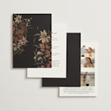 "Fall Garden Bouquet" - Wedding Invitations in Rust by Grace Kreinbrink - Back of Card Options