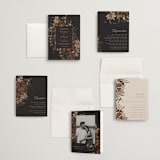 "Fall Garden Bouquet" - Wedding Invitations in Rust by Grace Kreinbrink - Invitation Suite