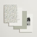 "Wild Flora" - Wedding Invitations in Meadow by Kristen Smith - Back of Card Options