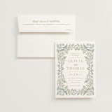 "Wild Flora" - Wedding Invitations in Meadow by Kristen Smith - Invitation with Envelope