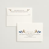 "Gilded" - Wedding Invitations in Cerulean by GeekInk Design - FREE Recipient Addressing