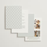 "Inverness" - Wedding Invitations in Pistachio by Nicole Whiddon - Back of Card Options