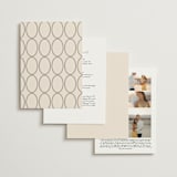 "Script and Monogram" - Wedding Invitations in Sand by Carolyn MacLaren - Back of Card Options