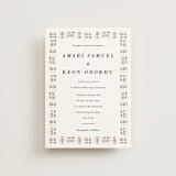 "Amari" - Wedding Invitations in Ivory by Oma N. Ramkhelawan - Front