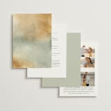 "We Walk Together" - Wedding Invitations in Evergreen by Petra Kern - Back of Card Options