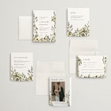 "We Walk Together" - Wedding Invitations in Evergreen by Petra Kern - Invitation Suite