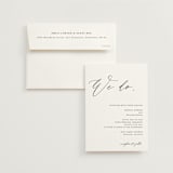 "We Do" - Wedding Invitations in Ink by lulu and isabelle - Invitation with Envelope
