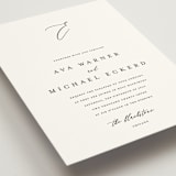 "Delicate" - Wedding Invitations in Obsidian by Jennifer Postorino - Detail