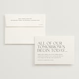 "tomorrows" - Wedding Invitations in Ink by Lori Wemple - Invitation with Envelope