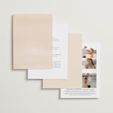"Brynn" - Wedding Invitations in Toffee by Everett Paper Goods - Back of Card Options