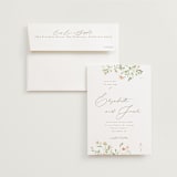 "Brynn" - Wedding Invitations in Toffee by Everett Paper Goods - Invitation with Envelope