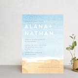 "Painted Sea" - Wedding Invitations in Sea by Laura Condouris - Front