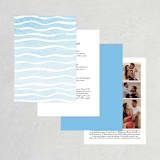 "Painted Sea" - Wedding Invitations in Sea by Laura Condouris - Back of Card Options