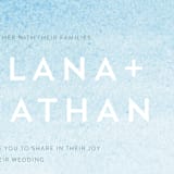 "Painted Sea" - Wedding Invitations in Sea by Laura Condouris - Detail