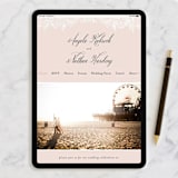 "Elegant Lace" - Wedding Invitations in Blush by Hooray Creative - FREE Wedding Website
