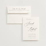 "Corison" - Wedding Invitations in Classic by Kelly Schmidt - Invitation with Envelope