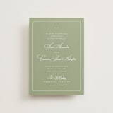 "Greenwood" - Wedding Invitations in Garden by Kelly Schmidt - Front