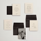 "Infinite" - Wedding Invitations in Ivory by Angela Thompson - Invitation Suite