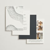 "Memo" - Wedding Invitations in Charcoal by Blustery August - Back of Card Options