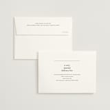 "Memo" - Wedding Invitations in Charcoal by Blustery August - FREE Recipient Addressing