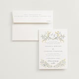 "Monogrammed" - Wedding Invitations in Spring by Petra Kern - Invitation with Envelope