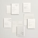 "Sketched Mountains" - Wedding Invitations in Snow by Mere Paper - Invitation Suite