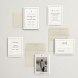 "Dotted Classic" - Wedding Invitations in Hydrangea by Carolyn MacLaren - Invitation Suite