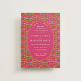 "Varna" - Wedding Invitations in Fuchsia by Pati Cascino - Front