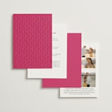 "Varna" - Wedding Invitations in Fuchsia by Pati Cascino - Back of Card Options