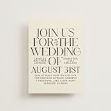 "Floral Emblem" - Wedding Invitations in Cream by Baumbirdy - Front