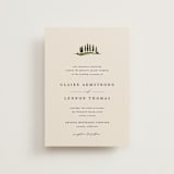 "Tuscan Hill" - Wedding Invitations in Creme by Kate Ahn - Front