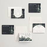 "Vintage Botanicals" - Wedding Invitations in Sage by GeekInk Design - Invitation Suite