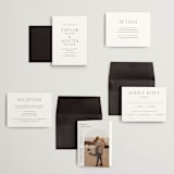 "In Love" - Wedding Invitations in Cotton by Vanessa Doyle - Invitation Suite