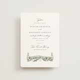 "Vineyard" - Wedding Invitations in Olive by Sarah Brown - Front