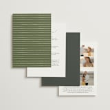 "Vineyard" - Wedding Invitations in Olive by Sarah Brown - Back of Card Options