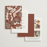 "Leaf Cascade" - Wedding Invitations in Latte by Alethea and Ruth - Back of Card Options