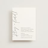 "printed" - Wedding Invitations in Onyx by JoAnn Jinks - Front