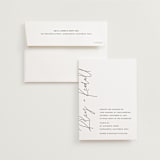 "printed" - Wedding Invitations in Onyx by JoAnn Jinks - Invitation with Envelope