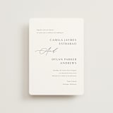 "graceful" - Wedding Invitations in Onyx by Jennifer Postorino - Front