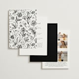 "graceful" - Wedding Invitations in Onyx by Jennifer Postorino - Back of Card Options