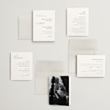 "graceful" - Wedding Invitations in Onyx by Jennifer Postorino - Invitation Suite