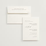 "graceful" - Wedding Invitations in Onyx by Jennifer Postorino - Invitation with Envelope