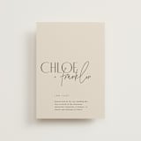 "Layered" - Wedding Invitations in Natural by Kelly Schmidt - Front