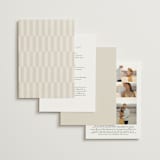 "Layered" - Wedding Invitations in Natural by Kelly Schmidt - Back of Card Options