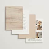 "gentleness" - Wedding Invitations in Sand by Sumak Studio - Back of Card Options