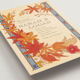 "Fall in Love" - Wedding Invitations in Autumn by Morgan Ramberg - Detail