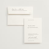 "Astoria" - Wedding Invitations in Silk by Kelly Schmidt - Invitation with Envelope