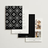 "Grand Scale" - Wedding Invitations in Caviar by Olivia Raufman - Back of Card Options